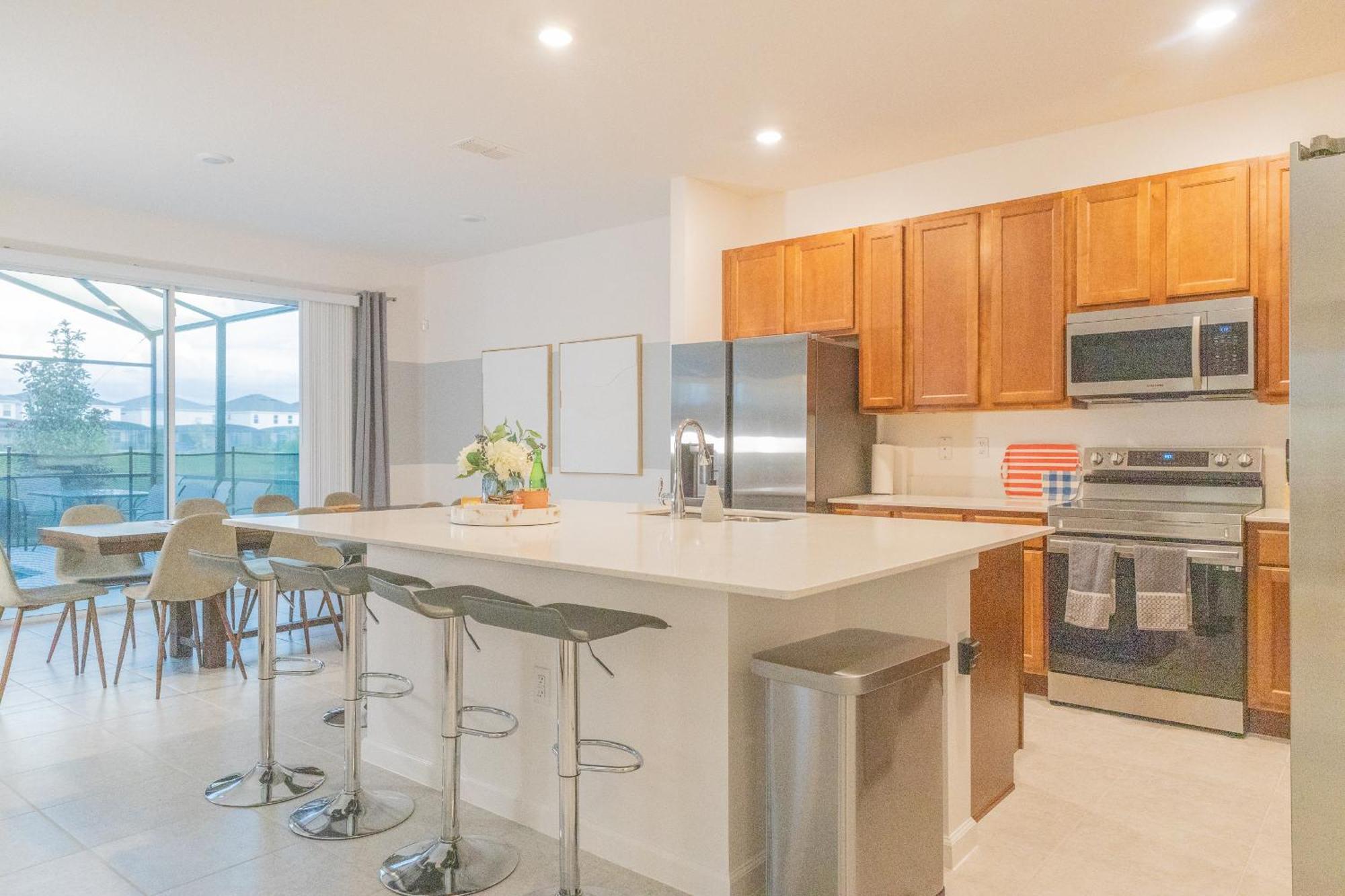 Waterfront Brand New Modern Luxury 8 Bedroom Pool House! Sleeps 16 Kissimmee Bagian luar foto